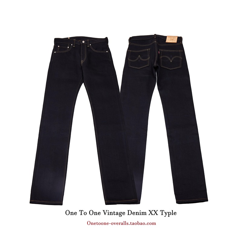 Super Heavy! 25oz Double-Dyed Indigo X Active Black Jeans Denim Selvedge Onetoone Oto Super Heavy! 25oz Double-Dyed Indigo X Active Black Jeans Denim Selvedge Onetoone Oto