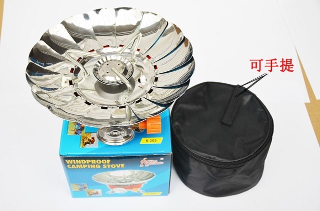 Hàng loạt cắm trại ngoài trời cắm trại bếp gió đầu bếp thiết bị dã ngoại sen lò thẻ bếp lò đặc biệt - Bếp lò / bộ đồ ăn / đồ nướng dã ngoại bếp ga dã ngoại