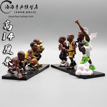 6 basketball stars Kobe Road Black Mamba Spirit Boss No. 24 Lakers hand-held office boy model ornaments