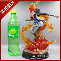 One Piece JR three brothers resonance fire dragon Saab Revolutionary Army GK hand-made statue model 