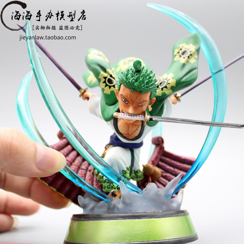 One Piece and the country GK kimono Sauron W17 Samurai three knife flow Q version WCF ornament model model