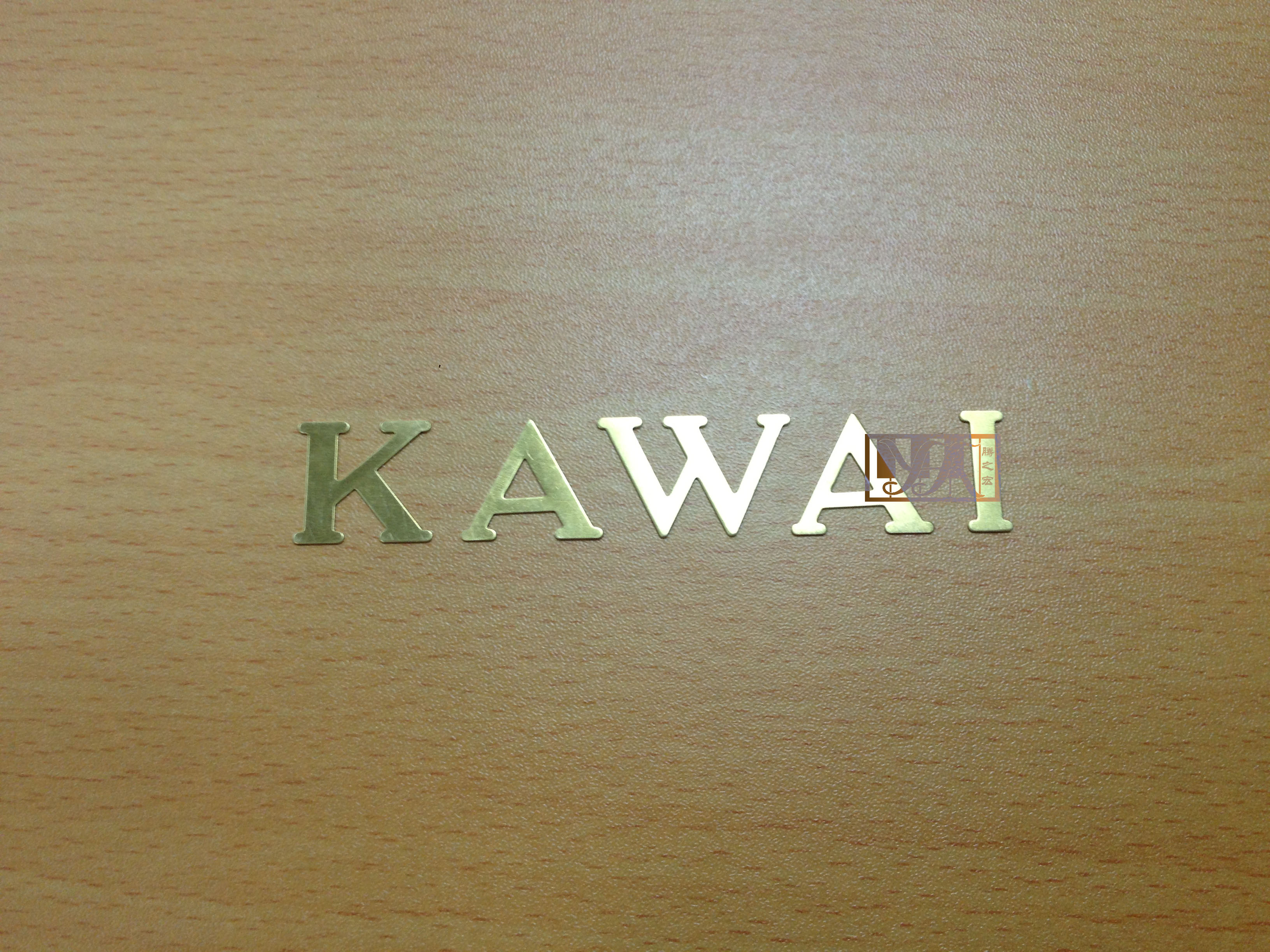 Imported Piano Bronze Applique Brass Lettering-KAWAI