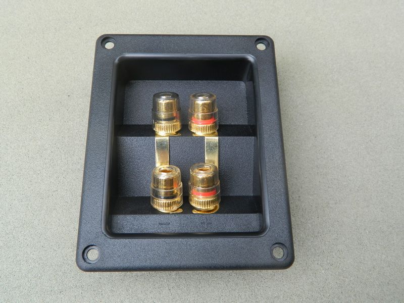4-bit speaker wiring together Speaker terminal post Four-bit junction box for bookshelf speaker Terminal clip