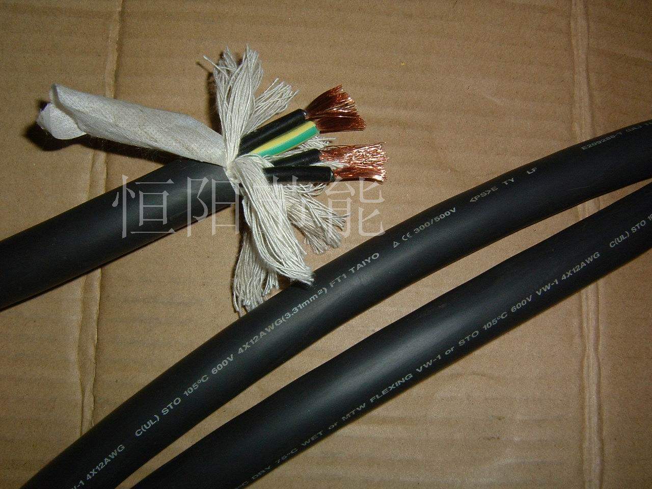 Japan imported sun 4 Core 3 31 square cables 3 5 squared 12AWG machine tool control power cord resistant