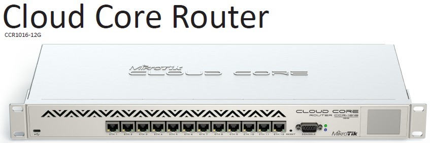 MikroTik Routeros ROS CCR1016-12G Telecom Router 16-Core CPU