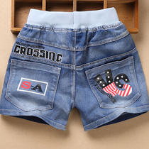 Boys shorts denim 2021 new summer thin wear loose boy childrens middle and big children summer baby tide