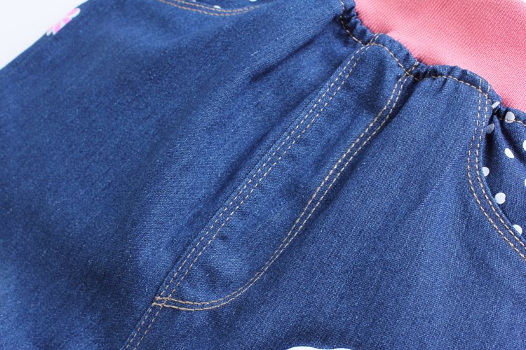 Cô gái jeans mùa xuân và mùa thu mô hình 2018 mới duy nhất quần căng mỏng lớn quần âu trẻ em 3 ~ 15 tuổi