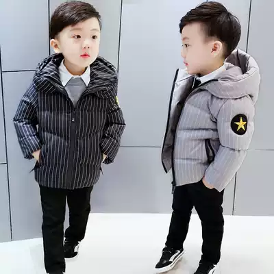 Boy cotton-padded jacket baby baby down cotton coat long coat 2019 new Korean winter