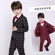 boy sinh viên phù hợp với bộ đồ 2019 mới mùa xuân và mùa thu Hàn Quốc phiên bản của bé kẻ sọc bé Anh nhỏ phù hợp với ba mảnh thiết đẹp trai.