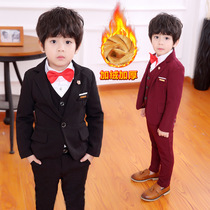 2 baby 9 childrens suit suit mens three-piece set 1 one 3 years old 5 autumn and winter 6 English style 10 boys dress plus Velvet