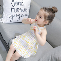 Girl skirt summer thin foreign super fairy cotton baby girl baby girl dress summer princess dress 2021