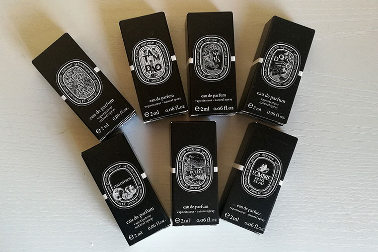 Gỗ đàn hương Diptyque Dusan Tokyo Citrus Underwater Rose Water Fig Hương 2ML Mẫu gốc nước hoa amouage