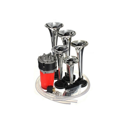 Five-tone Horn JDM Car Retrofit Jazz Music Siren Air Pump Funny High Voice Whistling Air Pump Warning Sound