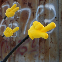 DIY Minimalist Day Style Creative Car Retrofit JDM Car Exterior Cute Cartoon Mini Antenna Balls Decorated With Finger Paparazzi