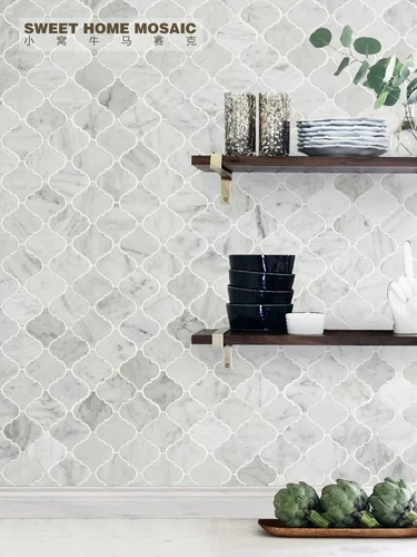 Мозаика, белый современный и минималистичный нескользящий фонарь