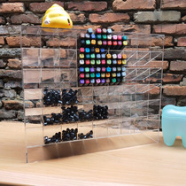 Customize acrylic transparent 54 lattice obliquely placed pen holder stationery display pen Mark pen holder cosmetic storage cabinet