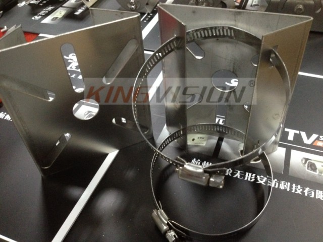 Stainless Steel Bolt Hoop Bracket Stainless Steel Monitoring Bracket Pole Waterproof Box Hoop Telephone Pole Bracket