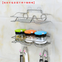 Bathroom rack toilet toilet soap rack stainless steel storage rack free punching wall hanging toilet