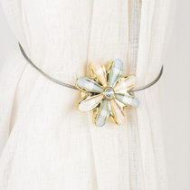 Cute petal modern minimalist magnet curtain buckle magnetic strap tie rope lace curtain hook non-perforated strap accessories