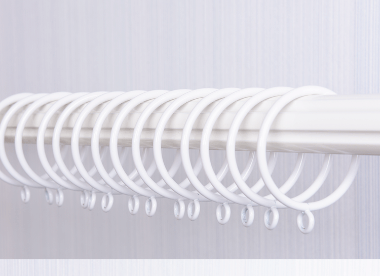 nhẫn móc treo rèm loop vòng tròn nhỏ Rome thanh miễn phí phần đấm sữa trắng màn vòng vòng Rome - Phụ kiện rèm cửa khung rèm kéo