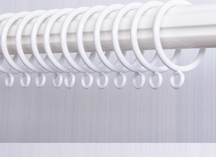 nhẫn móc treo rèm loop vòng tròn nhỏ Rome thanh miễn phí phần đấm sữa trắng màn vòng vòng Rome - Phụ kiện rèm cửa khung rèm kéo