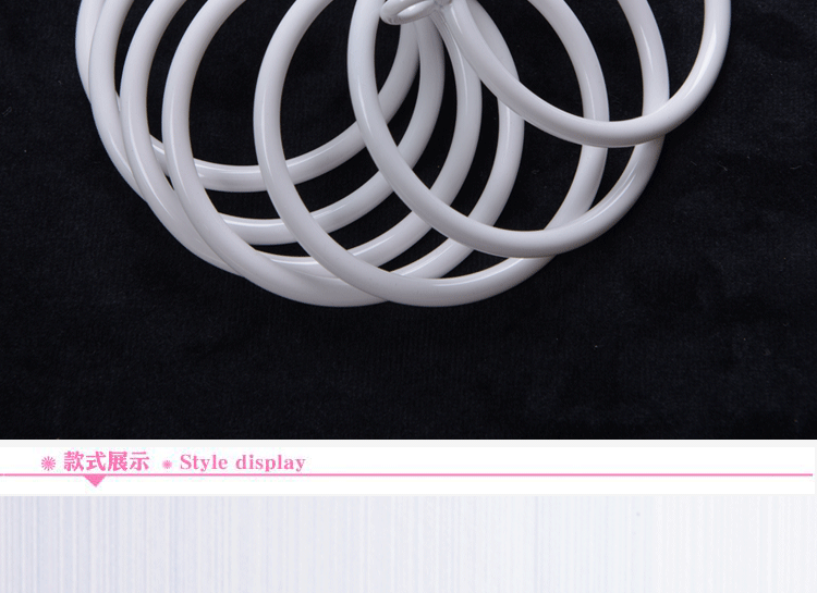 nhẫn móc treo rèm loop vòng tròn nhỏ Rome thanh miễn phí phần đấm sữa trắng màn vòng vòng Rome - Phụ kiện rèm cửa khung rèm kéo