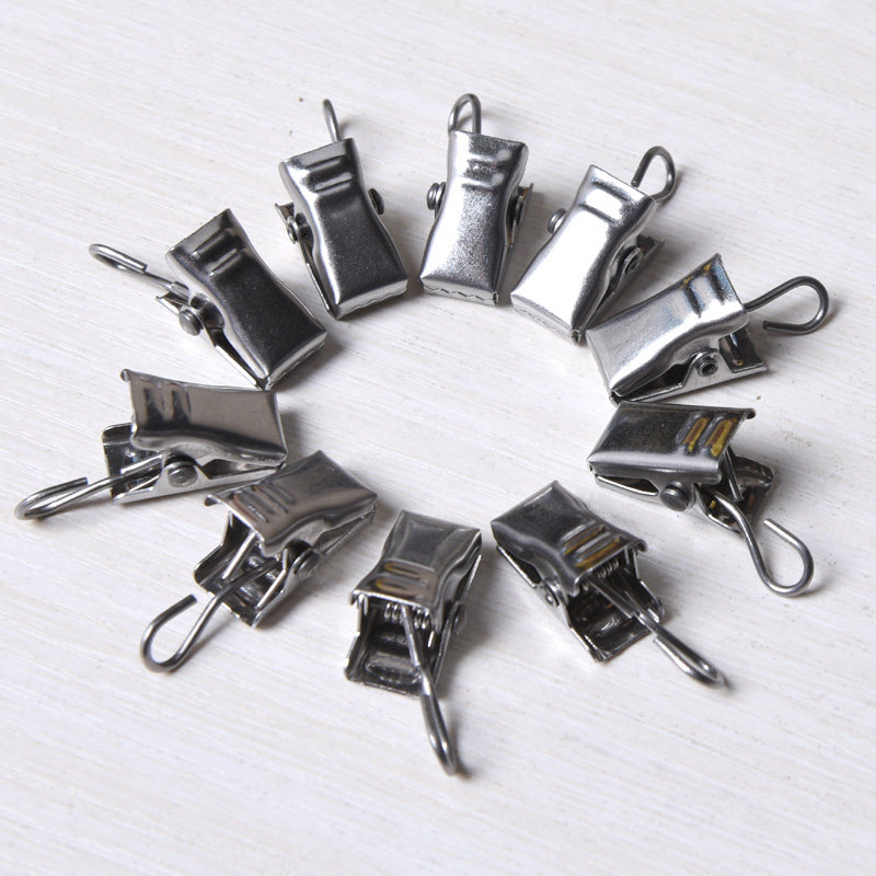 Curtain clip hook Bend hook clip small hook clip stainless steel curtain clip buckle Curtain clip small clip ring
