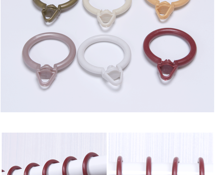 thanh rèm roman nhẫn phù hợp màn xoay vòng vòng treo treo vòng Roma Roma vòng polycyclic nano-mute - Phụ kiện rèm cửa khung treo rèm giường tầng