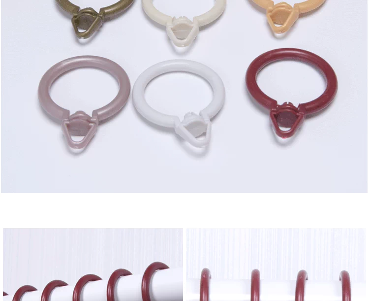 thanh rèm roman nhẫn phù hợp màn xoay vòng vòng treo treo vòng Roma Roma vòng polycyclic nano-mute - Phụ kiện rèm cửa khung rèm phòng thay đồ