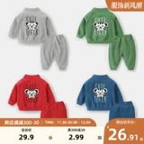 Детский лонгслив, нарукавники, комплект, осенние детские штаны для раннего возраста для мальчиков для девочек для выхода на улицу