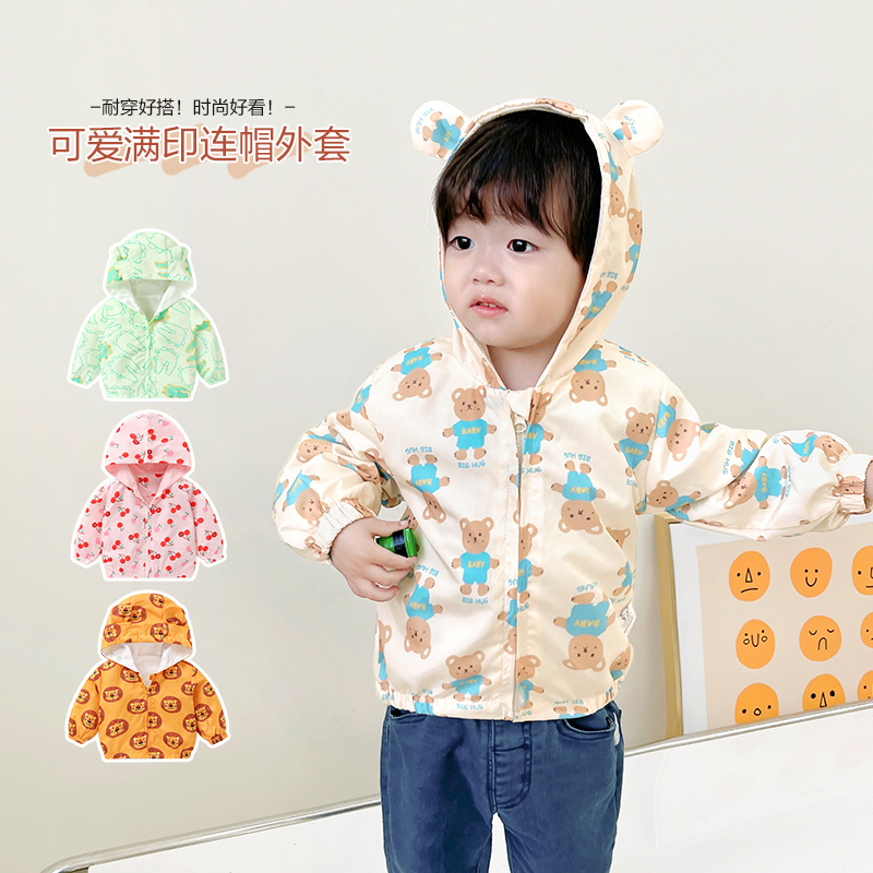 Baby Clothes Cartoon Full Print Coat Spring Autumn Spring Clothing 6 Months Blouse Boy Baby Boy Children Y5910