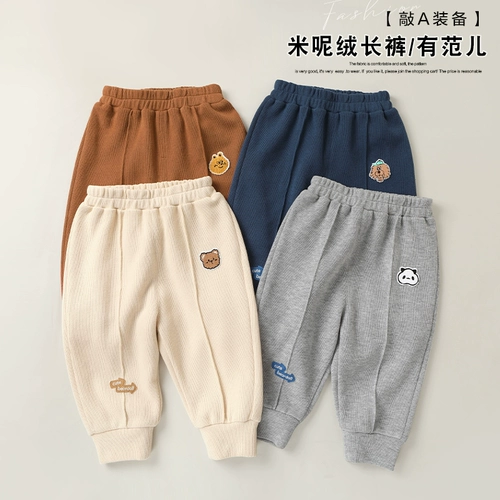 Детский комбинезон, костюм мальчика цветочника, бархатные осенние весенние детские штаны для девочек