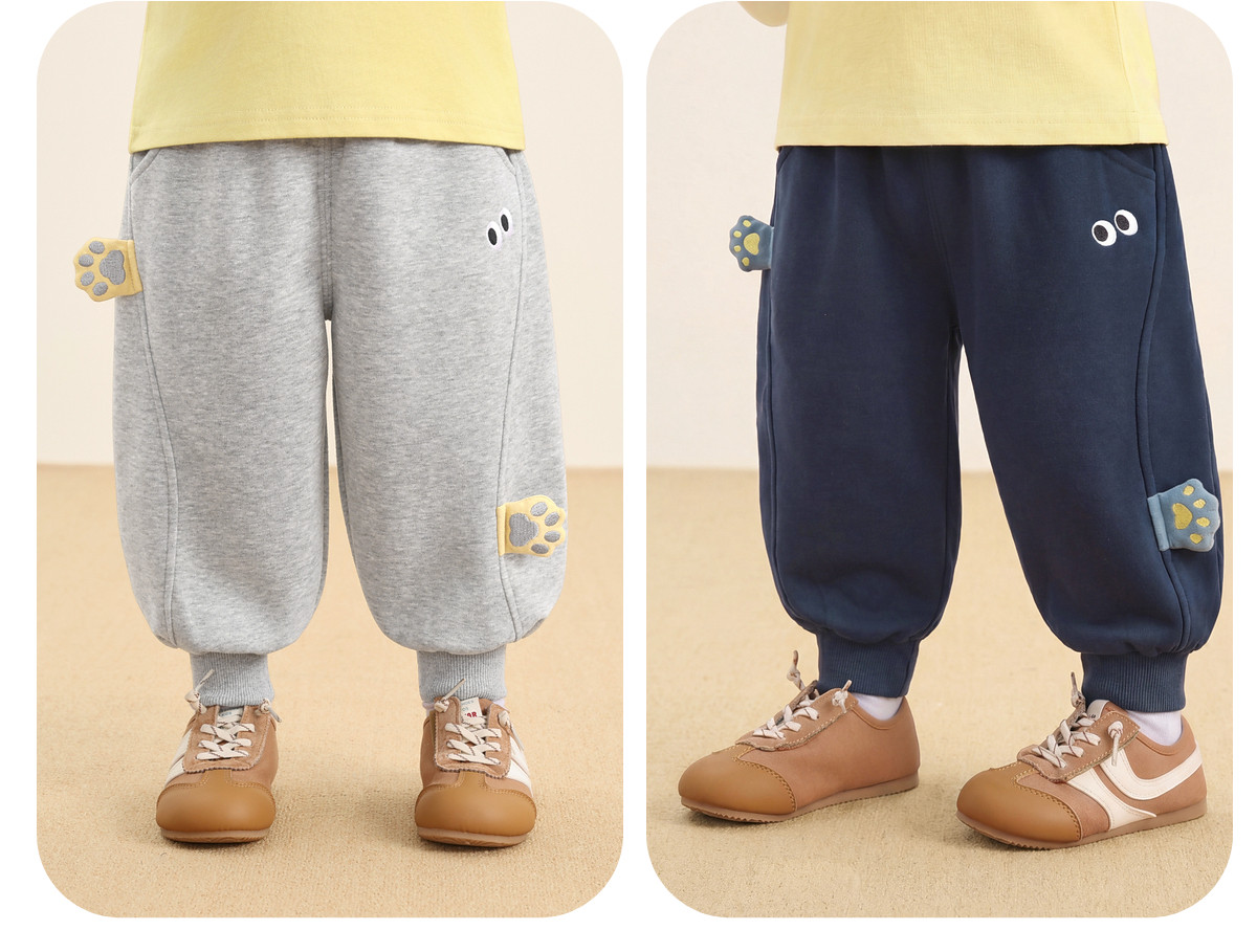 Kaka Panda Boys' Pants Autumn Outfit Children's Spring and Autumn Cartoon Casual Sweatpants Baby Girls New Style Long Pants — 30
