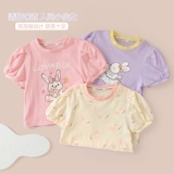 Детский комбинезон, футболка с коротким рукавом для отдыха, детская летняя летняя одежда для девочек