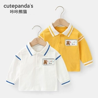 Детский весенний осенний комбинезон, топ для мальчиков, детская футболка polo, лонгслив, длинный рукав