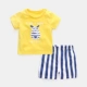 Y3252 Желтые T+синие брюки
