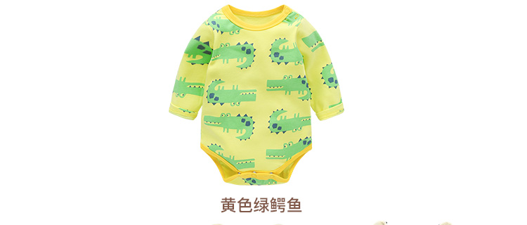 Quần áo trẻ em jumpsuit dài tay tam giác Xuân nam bé 6 tháng quấn ngoài mặc Y1299 bán quần áo trẻ em