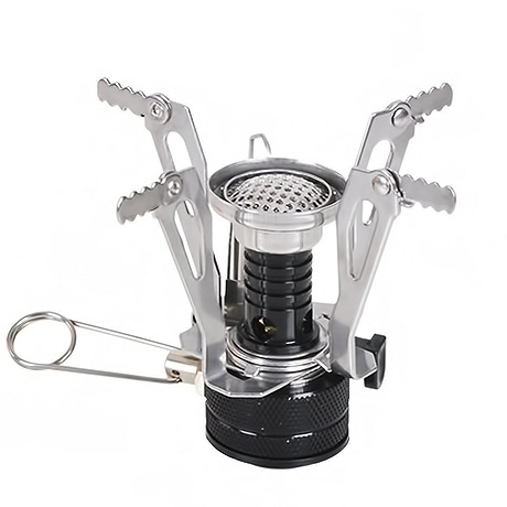Outdoor picnic Mini stove head one-piece automatic fire-fighting portable foldable flat gas stove head-Taobao