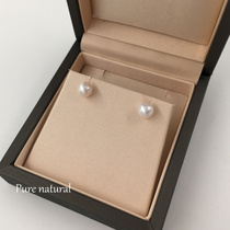 Natural pearl earrings Jane 925 silver positive round fresh water pearl earrings 18k gold small pearl earrings earrings