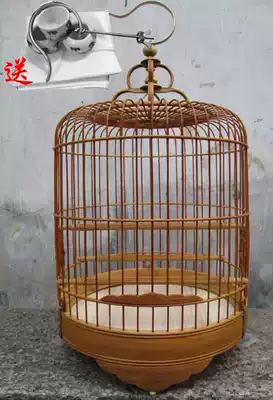 Bamboo cage wide cage Five-wave foot bamboo Qingyuan Jinqing cage Wide bird cage Thrush cage embroidered eye bird cage