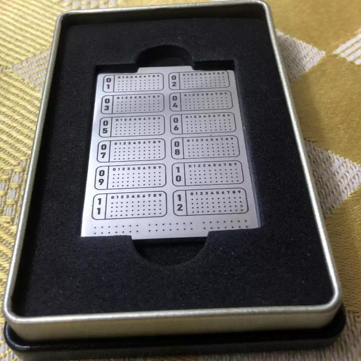 BIP39助記詞不鏽鋼板加密錢包私鑰存儲金屬工具24位金屬雕刻存儲板