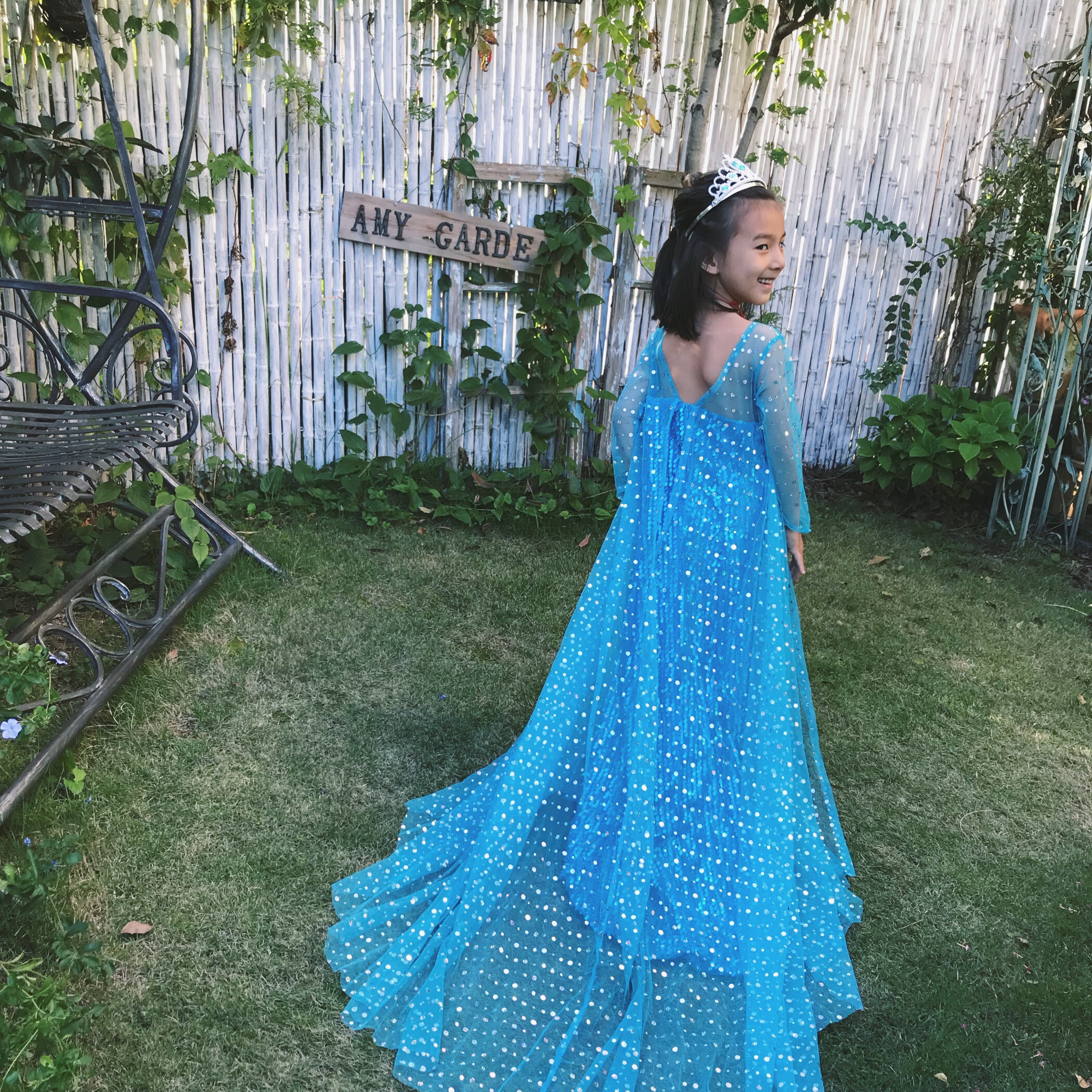 Ice and snow chic princess dresses Aisha girls Aisha girls Halloween Amusement Park Fun dresses Fancy Dress