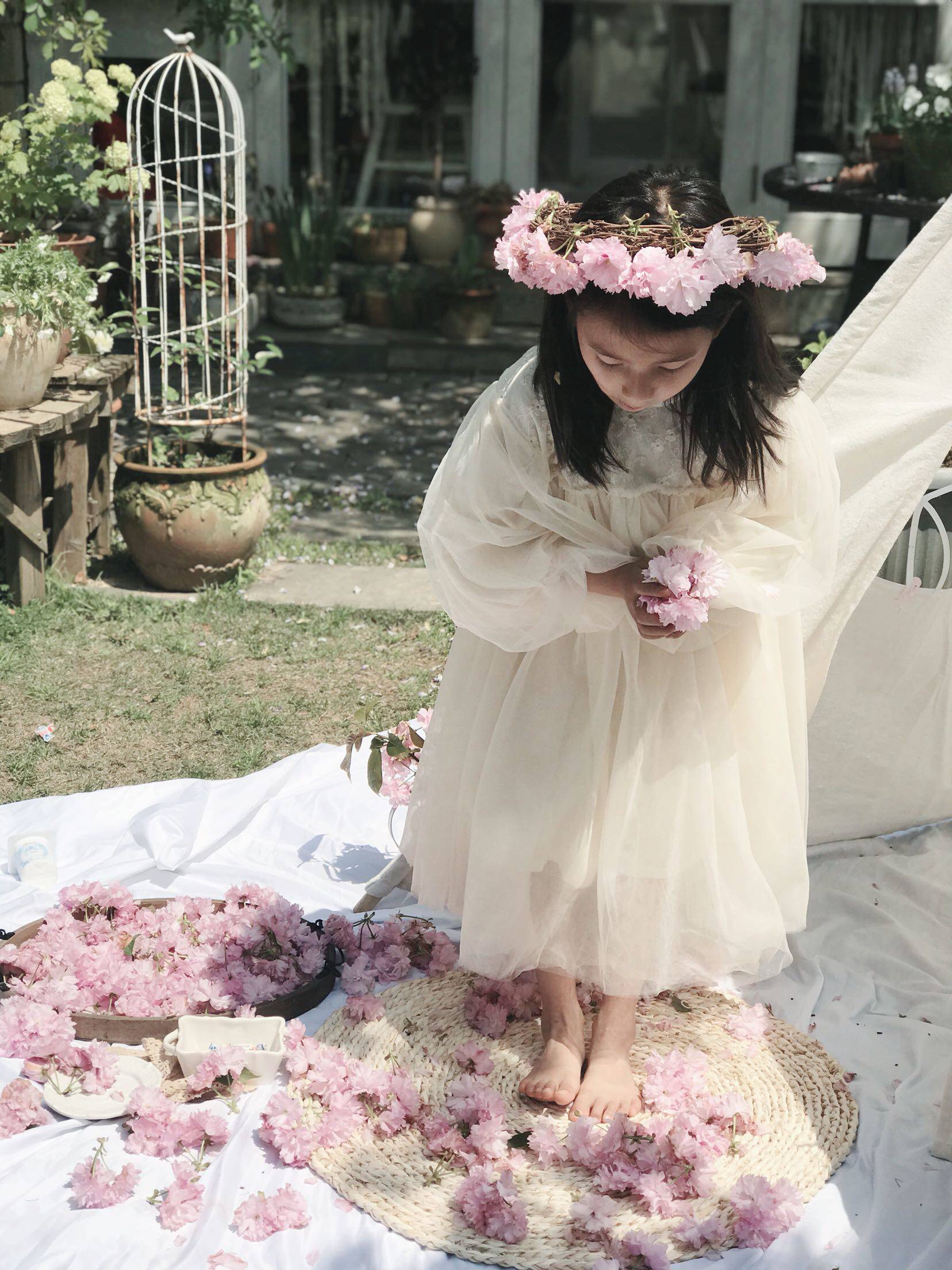 Heavy Engineering Fairy Skirt Girl Princess Dress Foreign Dress Children's Birthday Prom Stage Holiday Fairy Skirt dress