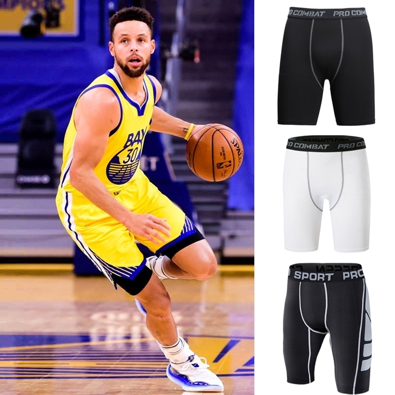 Men's Basketball Compression Shorts, High Elasticity, Quick-Dry, 3/4 Length, for Running, Fitness Training, Sports Base Layer, Summer Men's Basketball Compression Shorts, High Elasticity, Quick-Dry, 3/4 Length, for Running, Fitness Training, Sports Base Layer, Summer