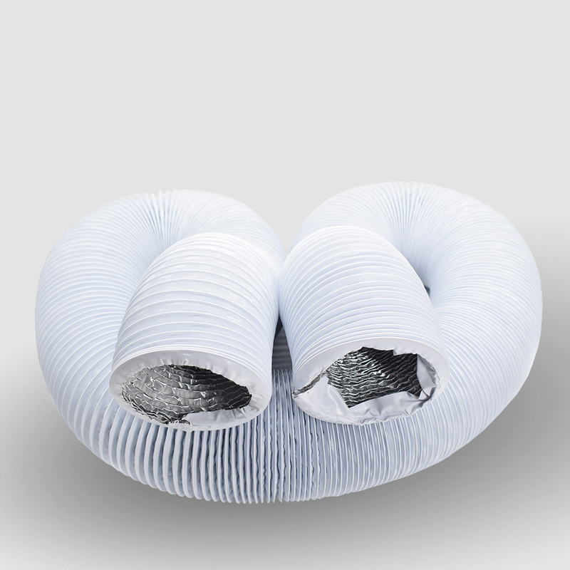 PVC aluminum foil telescopic hose kitchen exhaust pipe ventilation fan exhaust pipe oil fume exhaust pipe steel wire long pipe
