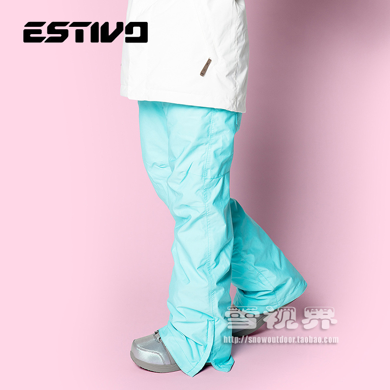 Snow Vision 1819 Japan ESTIVO ladies snowboard pants thin cotton warm outdoor cold pants 3825 blue