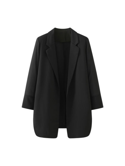 艾格防晒衣雪纺小西装女夏季白色西服垂感上衣休闲外套薄款空调衫