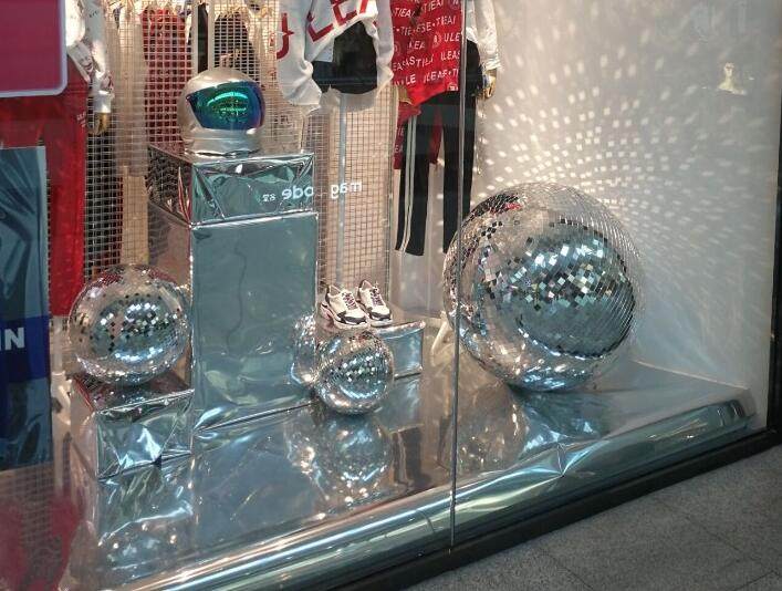 30cm wedding stage reflective ball mirror ball disco ball bar KTV reflective laser ball glass ball