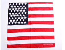 American flag cotton headdress Outdoor riding square towel Donkey bandana magic cotton handkerchief bandana