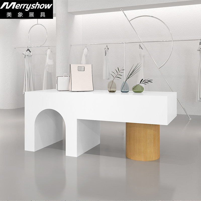 Beauty women's clothing store display table rectangular Nakajima visualizer clothing store table in the middle of the table placed simple nakajima platform